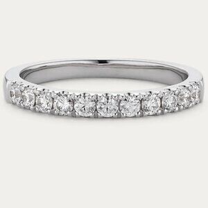 Shane Co 14K Diamond Pave Band Wedding Anniversary Single Girl Ring
